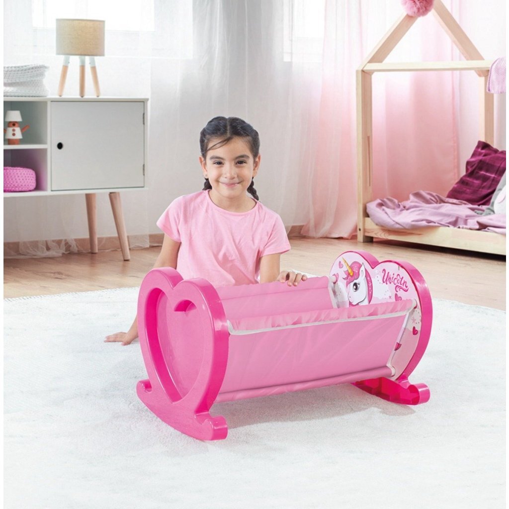 Dolu Dolu Unicorn Doll's Cradle Pink