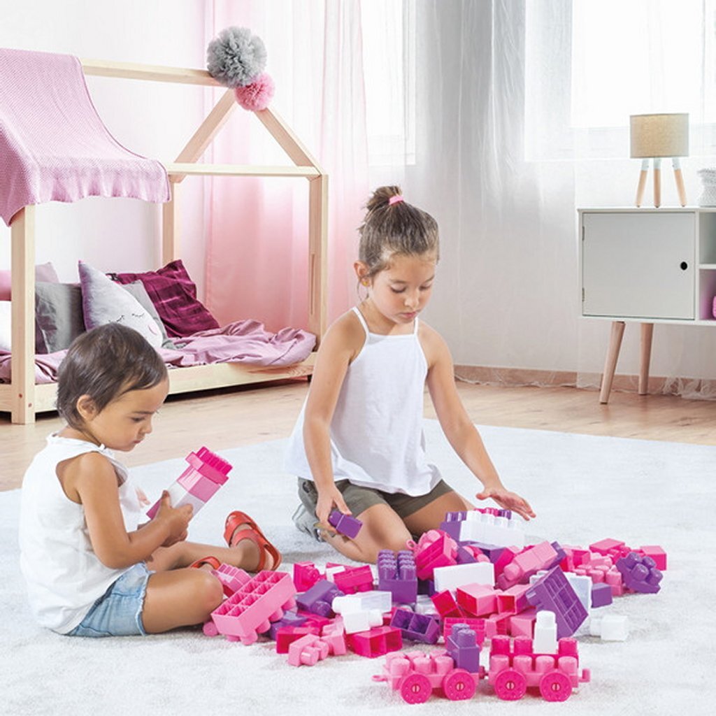Dolu Dolu Unicorn Jumblocks Zug mit 20 Blocks rosa