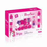 Dolu Dolu Unicorn Jumblocks Zug mit 50 Blocks rosa - afbeelding 1