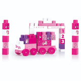 Dolu Dolu Unicorn Jumblocks Zug mit 50 Blocks rosa - afbeelding 2