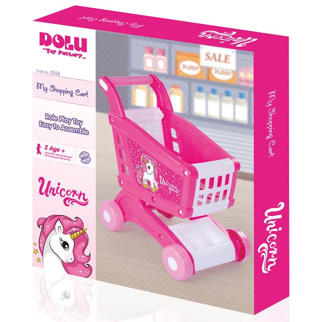 Dolu Dolu Unicorn Shopping Cart rosa Pink