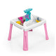 Dolu Sand-Wasser-Tisch + Zubehör Pink White