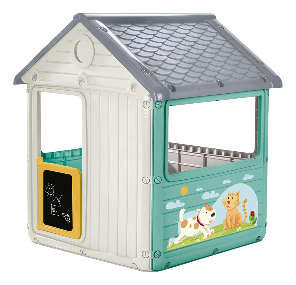 Dolu Dolu 2612 Playhouse Mein erstes Spielhaus weiß blau gelb