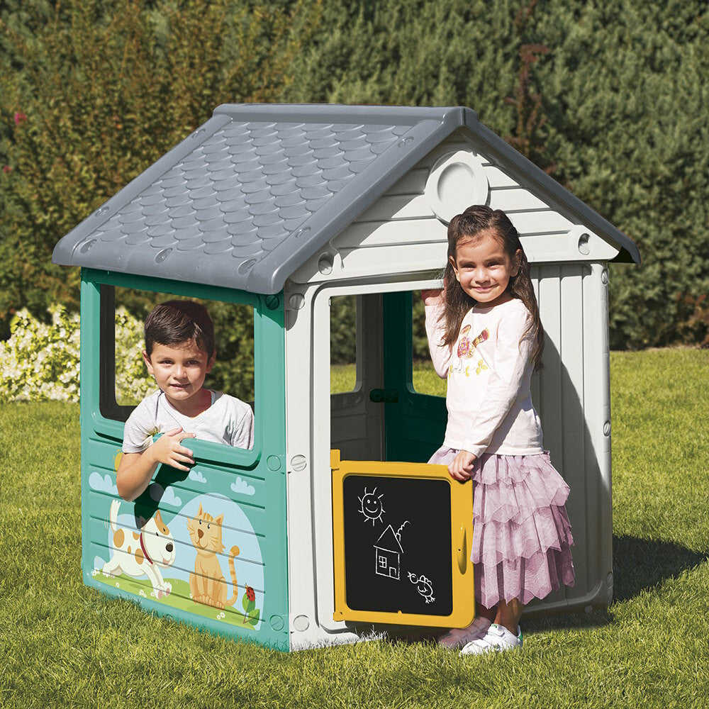 Dolu Dolu 2612 Playhouse Mein erstes Spielhaus weiß blau gelb
