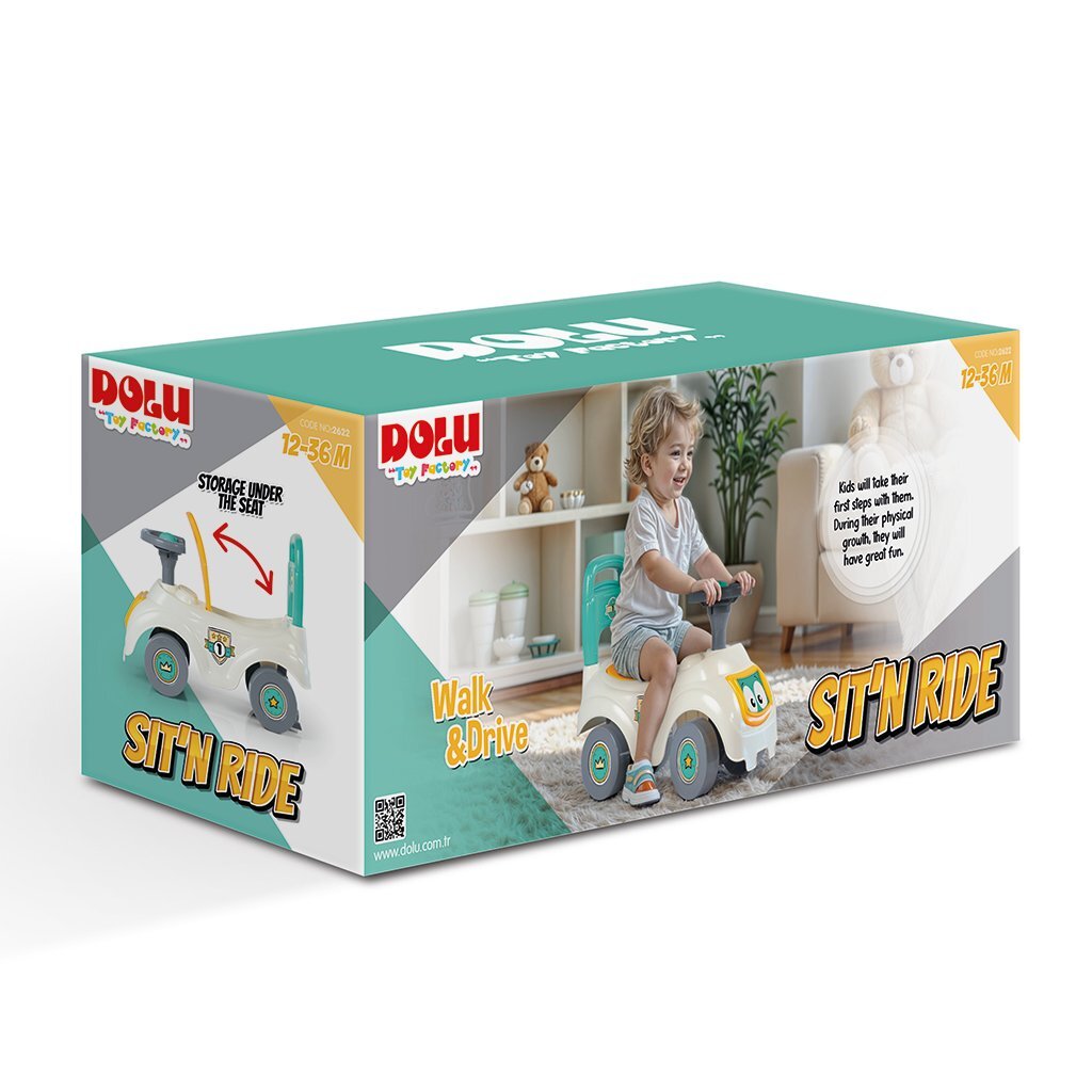 Dolu Walking Car White Green Gelb