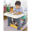 Dolu Dolu 2663 Schreibtisch für Kinder 50x77x57 grau blau weiß