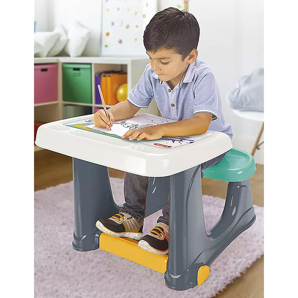 Dolu Dolu 2663 Schreibtisch für Kinder 50x77x57 grau blau weiß