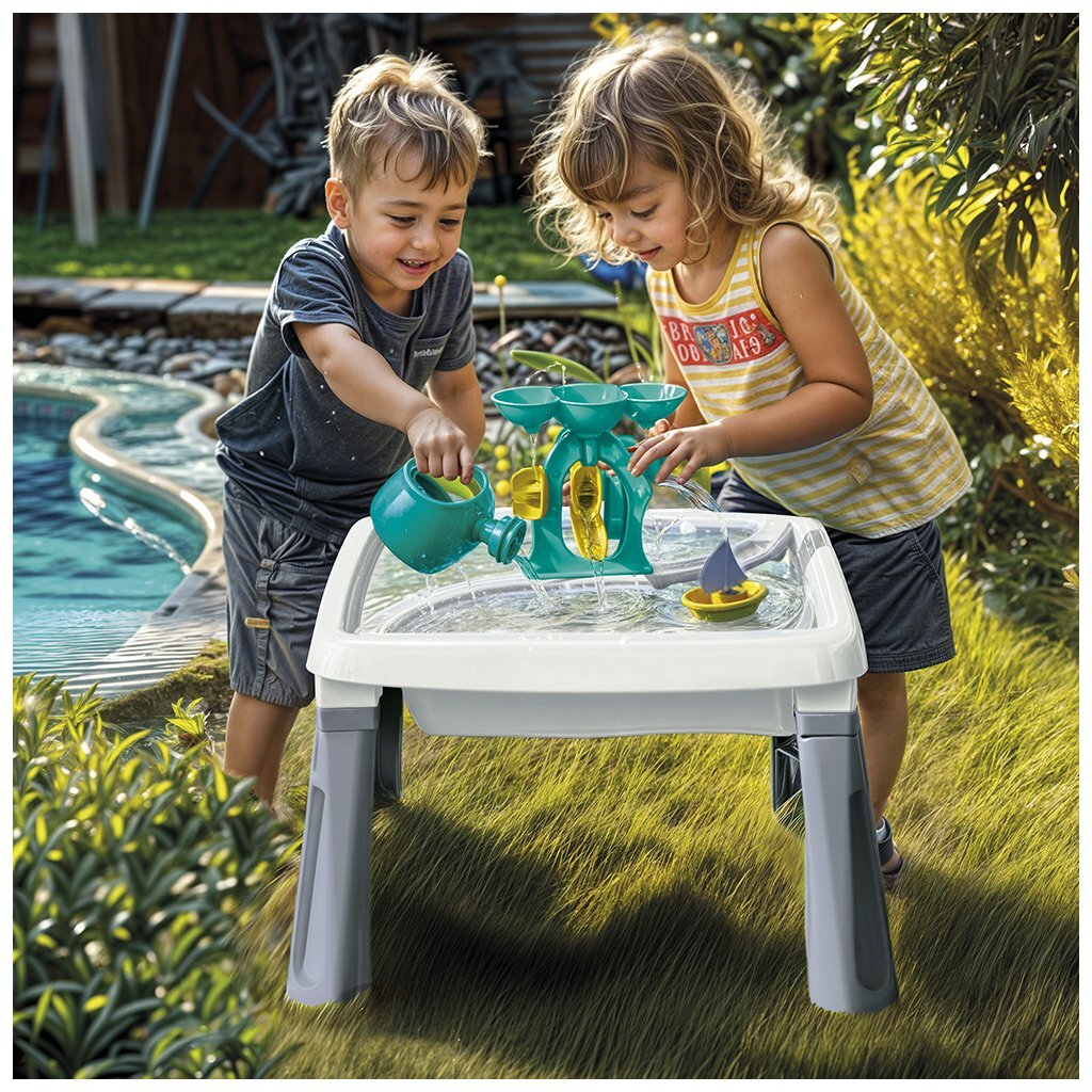 Dolu Sandwassertisch + Zubehör weiß grau