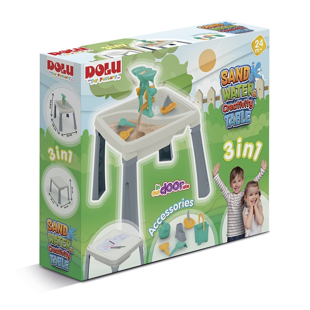 Dolu Sandwassertisch + Zubehör weiß grau