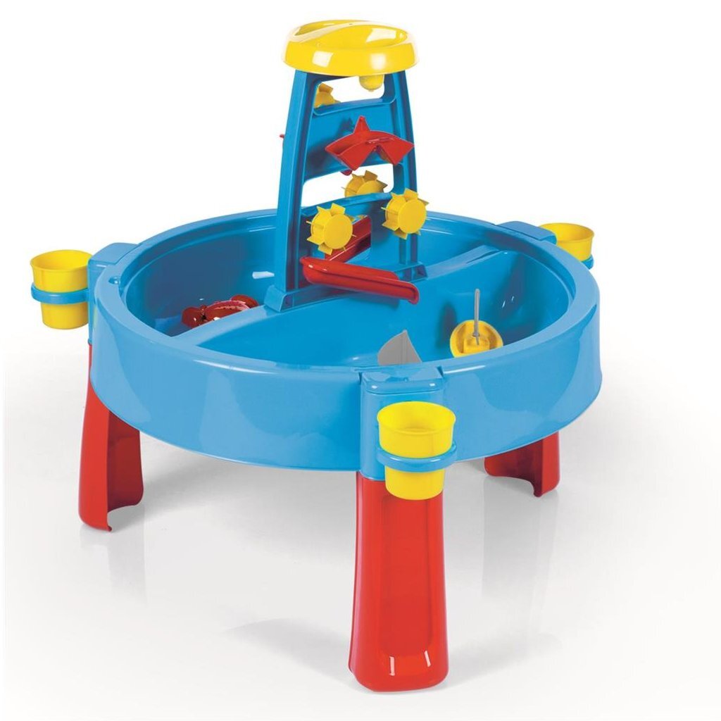 Dolu 3-in-1 sandiger Wasserspiegel mit Zeichnungstisch blau rot