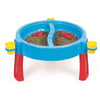Dolu 3-in-1 sandiger Wasserspiegel mit Zeichnungstisch blau rot