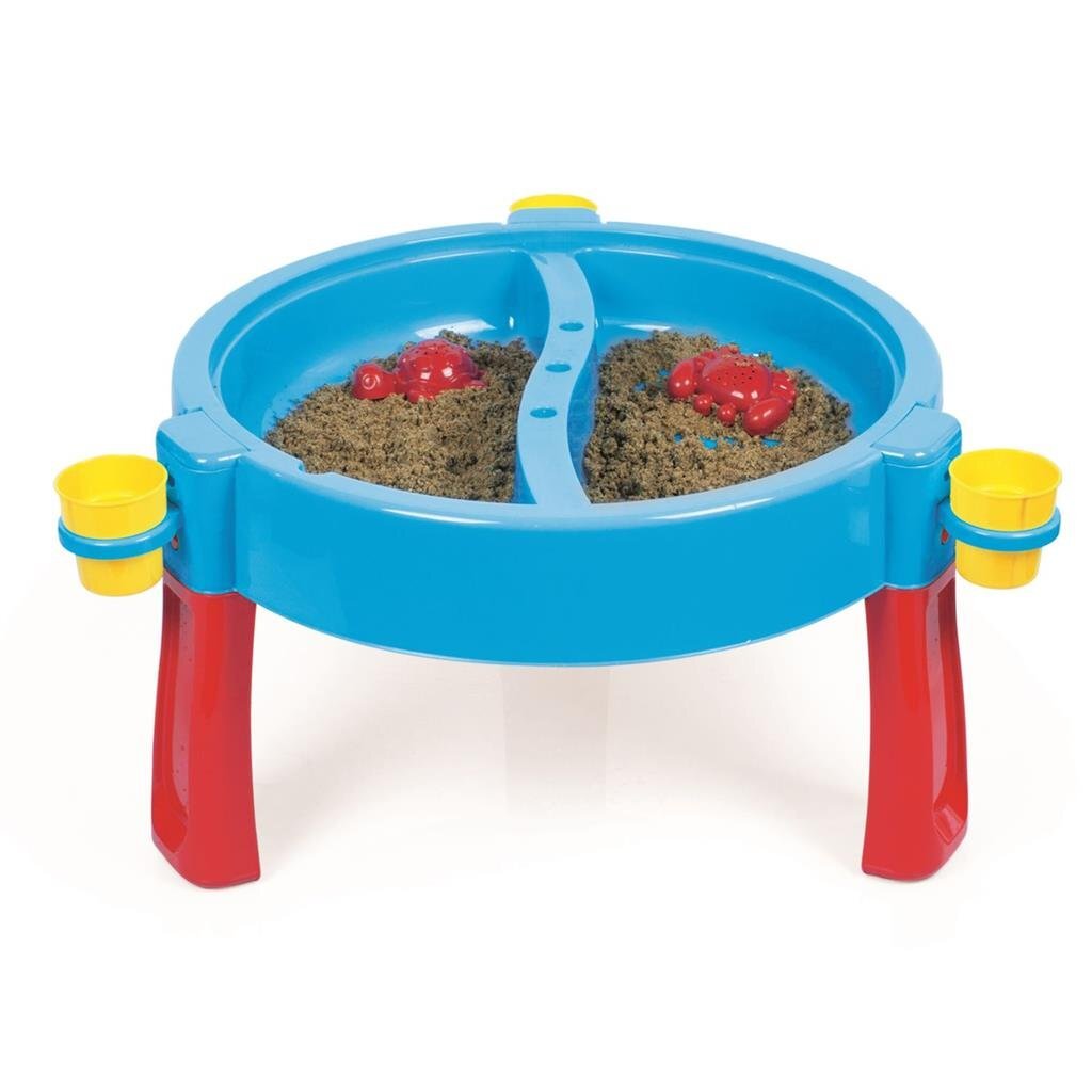 Dolu 3-in-1 sandiger Wasserspiegel mit Zeichnungstisch blau rot
