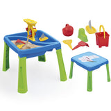 Dolu Dolu 3077 3-in-1 Sandwasserspiegel mit Zeichnungstisch blau grün - afbeelding 1