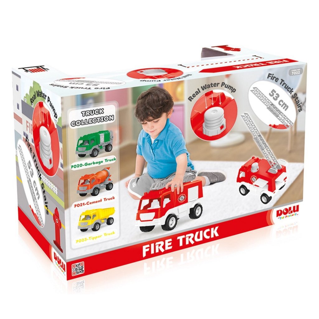 Dolu Dolu Feuerwehrwagen Rot Weiß