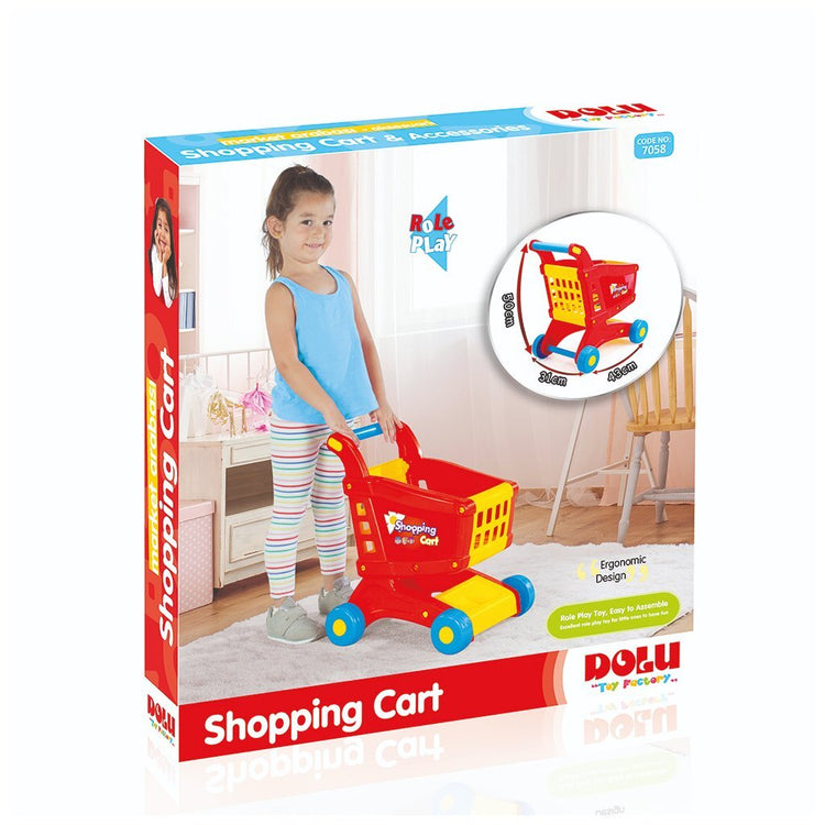 Dolu Dolu Einkaufswagen 50x31x43 cm Rot gelbblau