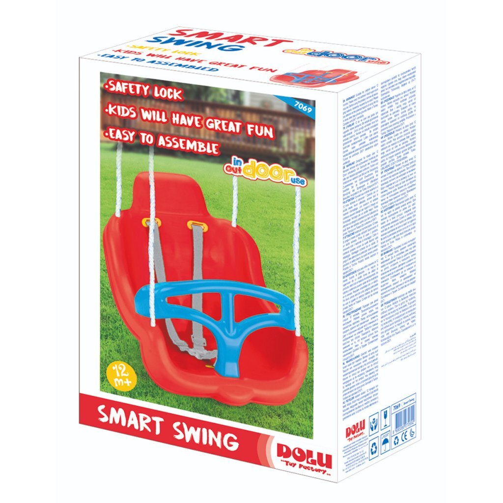 Dolu Dolu Schaukelstuhl rot blau