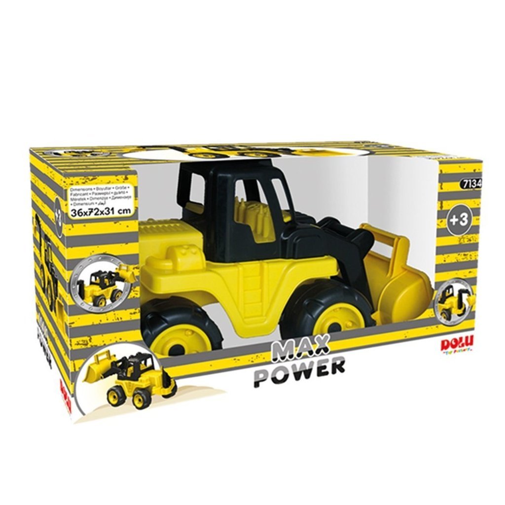 Dolu Dolu Max Bulldozer Walking Car 36x72x31 cm Gelb Schwarz