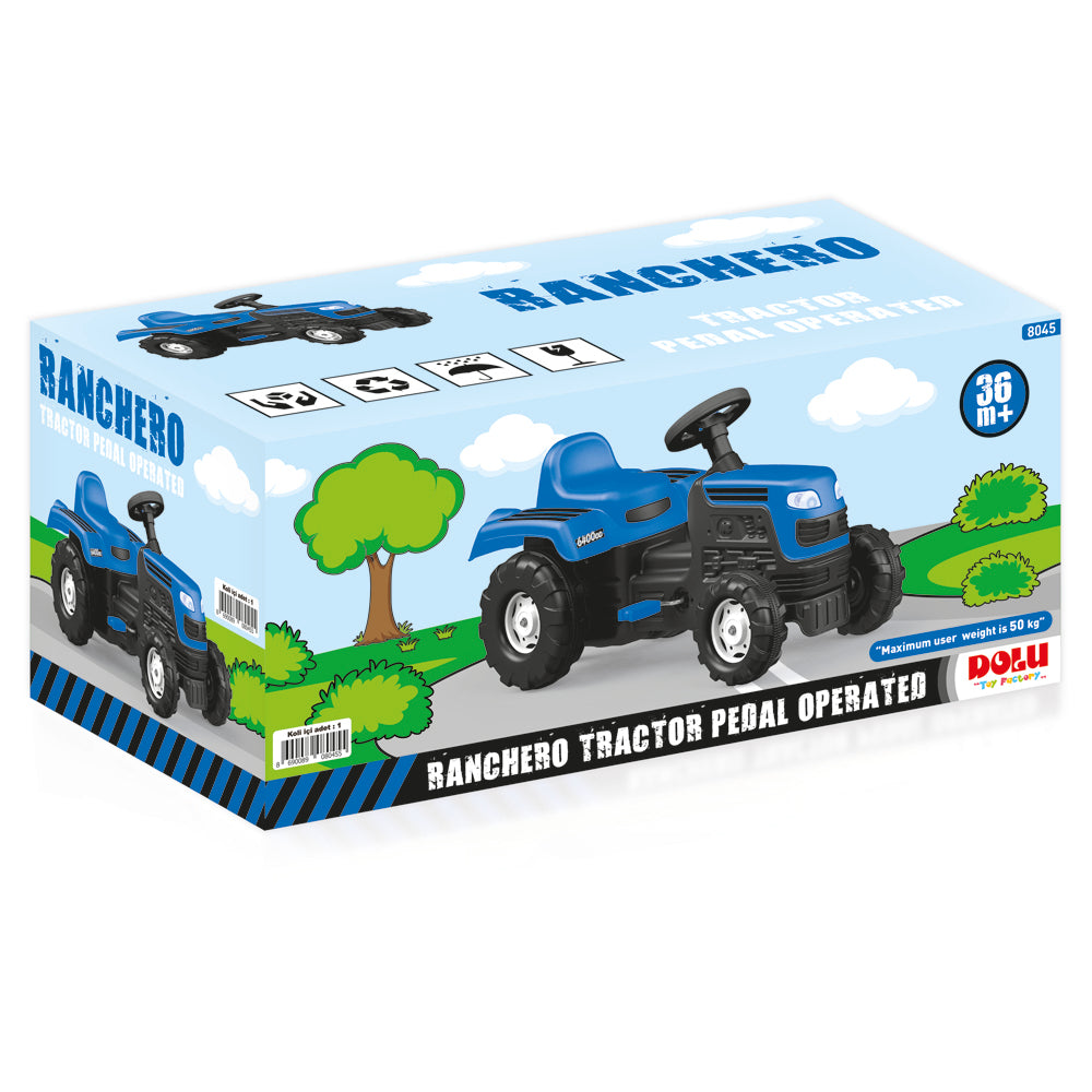 Dolu Dolu Pedal Traktor Blau