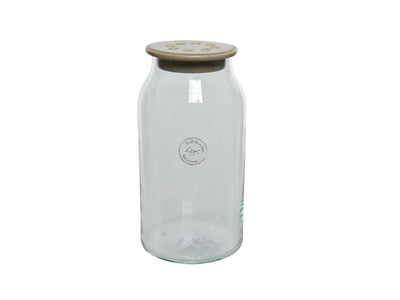 Decoris Vase Glas ø11-h20cm Anordnung Deckel