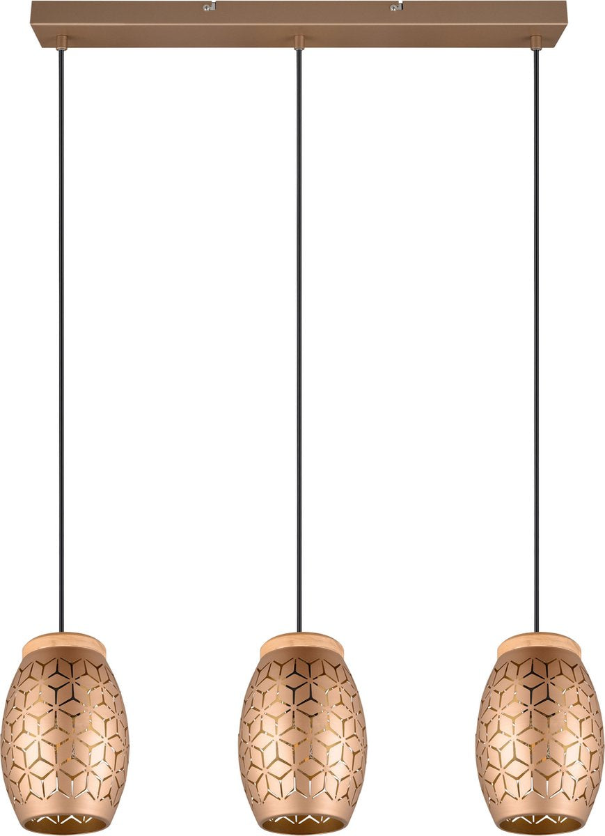 Rl lebe dein Licht Reality Bidar - Hängelampe - Kaffee - exkl. 3x E27 28W
