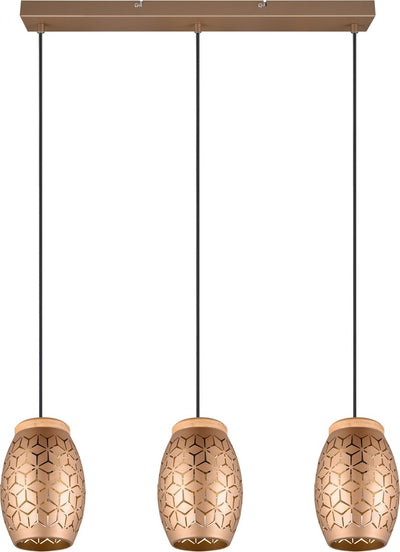 Rl lebe dein Licht Reality Bidar - Hängelampe - Kaffee - exkl. 3x E27 28W