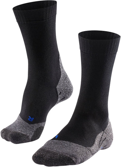 Falke TK2 Cool Anti-Blister Wandersocken aus dickem Lyocell-Funktionsmaterial Herren Schwarz - Größe 44-45