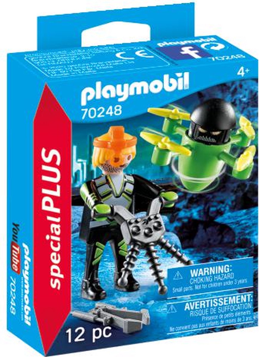 Playmobil Special Plus Agent mit Drohne – 70248