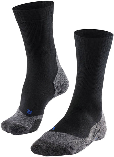 Falke TK2 Cool Anti-Blister Wandersocken aus dickem Lyocell-Funktionsmaterial Herren Schwarz - Größe 42-43