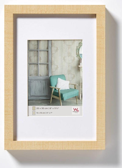 Walther Stockholm - MDF-Holzrahmen - Fotogröße 15x20 cm - Natur