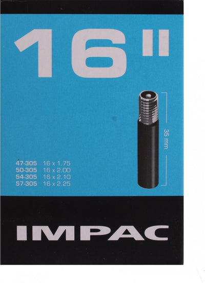 Impac Schlauch (von Schwalbe) AV16 16x1.75 2.35 ETRTO 47 57-305, Ventil:Schrader auto 35mm