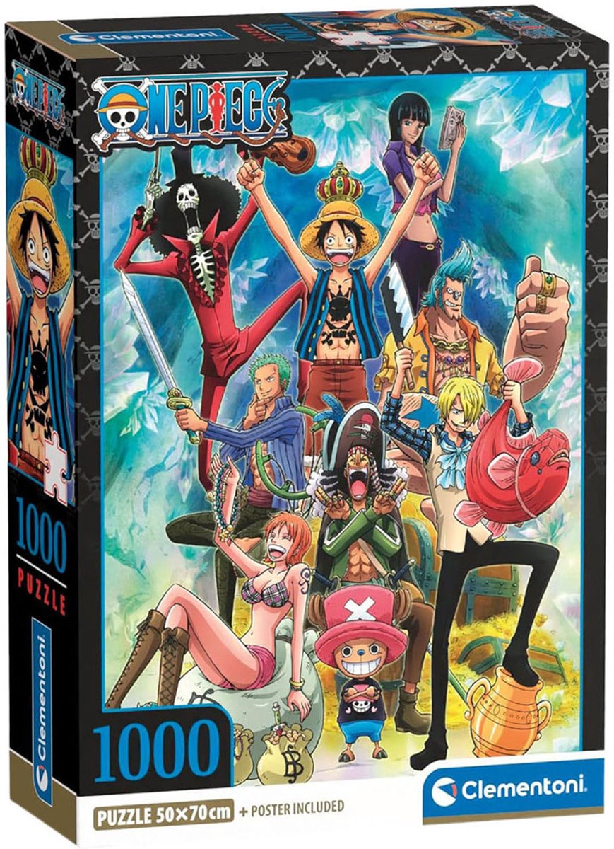 Clementoni – Puzzle – 1000 Teile – One Piece – Anime – hochwertige Serie