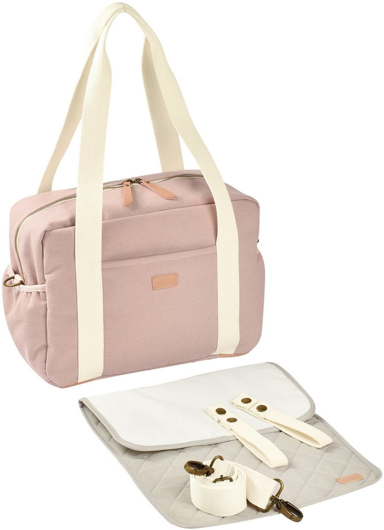 Béaba Paris Wickeltasche – trendige Unisex-Wickeltasche – 16l – inkl. Wickelauflagen-Kühlfach - rosa