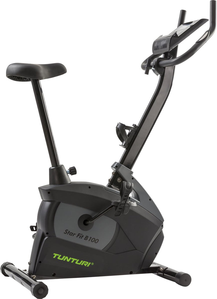 Tunturi Star Fit B100 Heimtrainer – Fitnessfahrrad für zu Hause mit Ergometer – 16 Widerstandsstufen – 15 Trainingsprogramme – Herzfrequenzsensoren – LCD-Bildschirm
