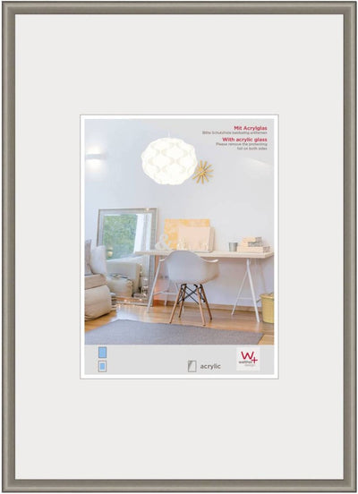 Walther New Lifestyle - Kunststoffrahmen - Fotogröße 42x59,4 cm (Din A2) - Stahl