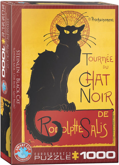 Eurographics – Chat Noir – Theophile Alexandre Steinlen – 1000 Teile 48 x 68 cm (B x H) – Kunstpuzzle