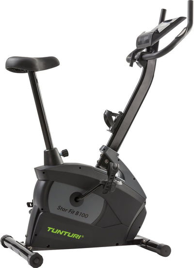 Tunturi Star Fit B100 Heimtrainer – Fitnessfahrrad für zu Hause mit Ergometer – 16 Widerstandsstufen – 15 Trainingsprogramme – Herzfrequenzsensoren – LCD-Bildschirm