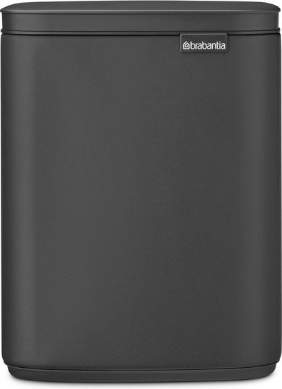 Brabantia Bo Abfallbehälter – 7 Liter – Badezimmer – Mineral Infinite Grey