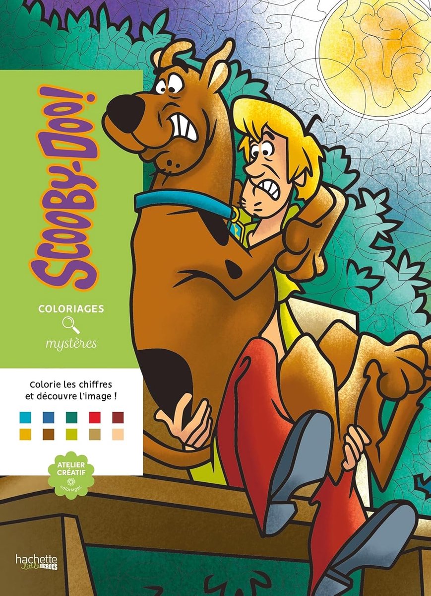 Hachette Heroes Coloriages Mystères Scooby Doo – Malbuch nach Zahlen