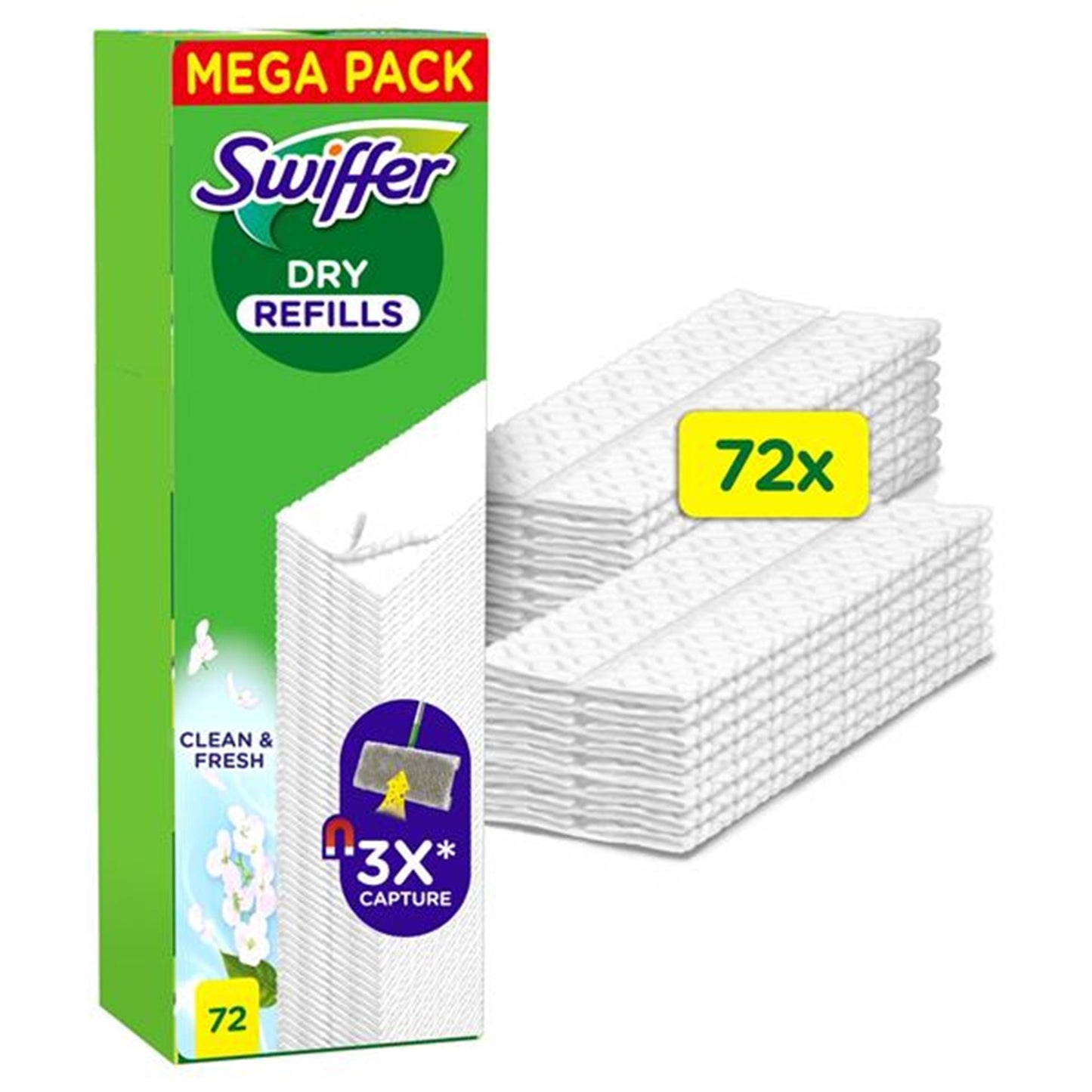 Swiffer Dry Fresh Bodenwischtücher 72 Stück