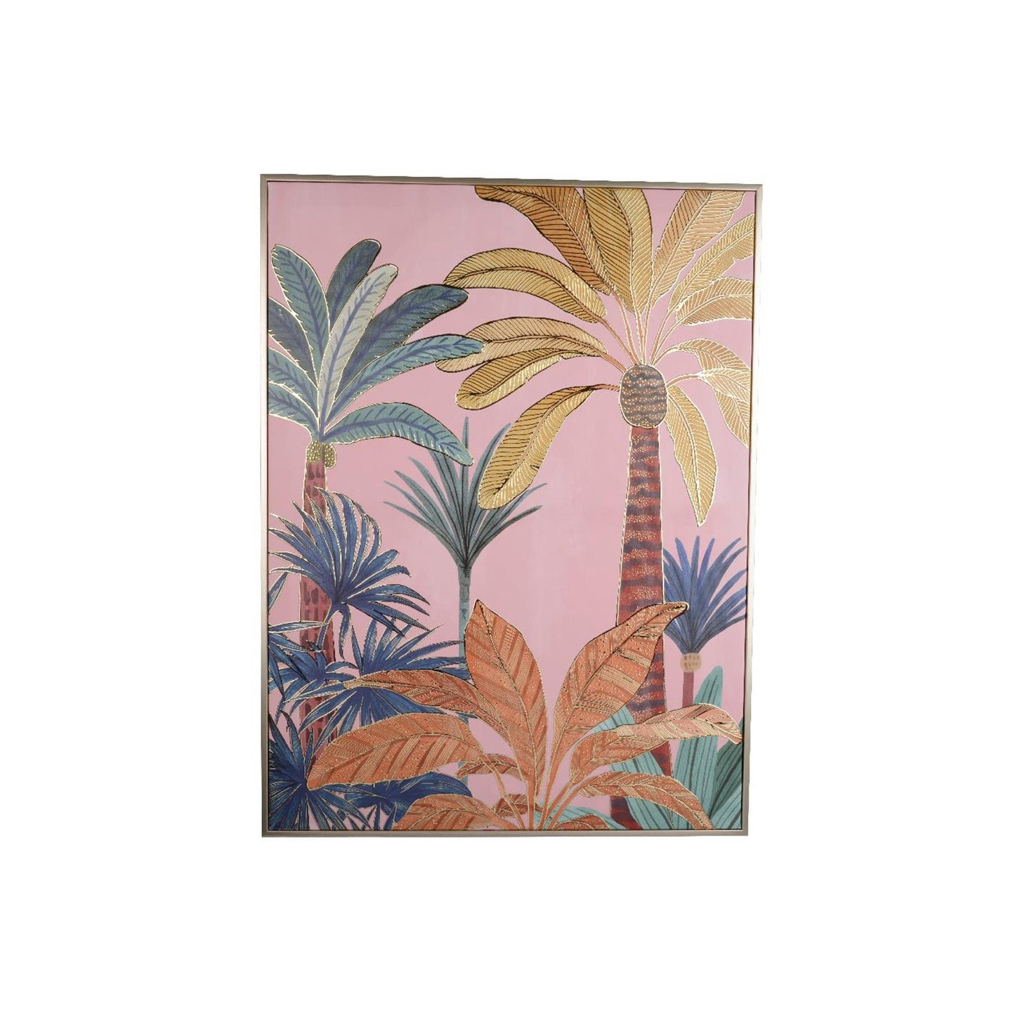 Decoris Wanddeko-Leinwand Palmen 60x2,8x80cm