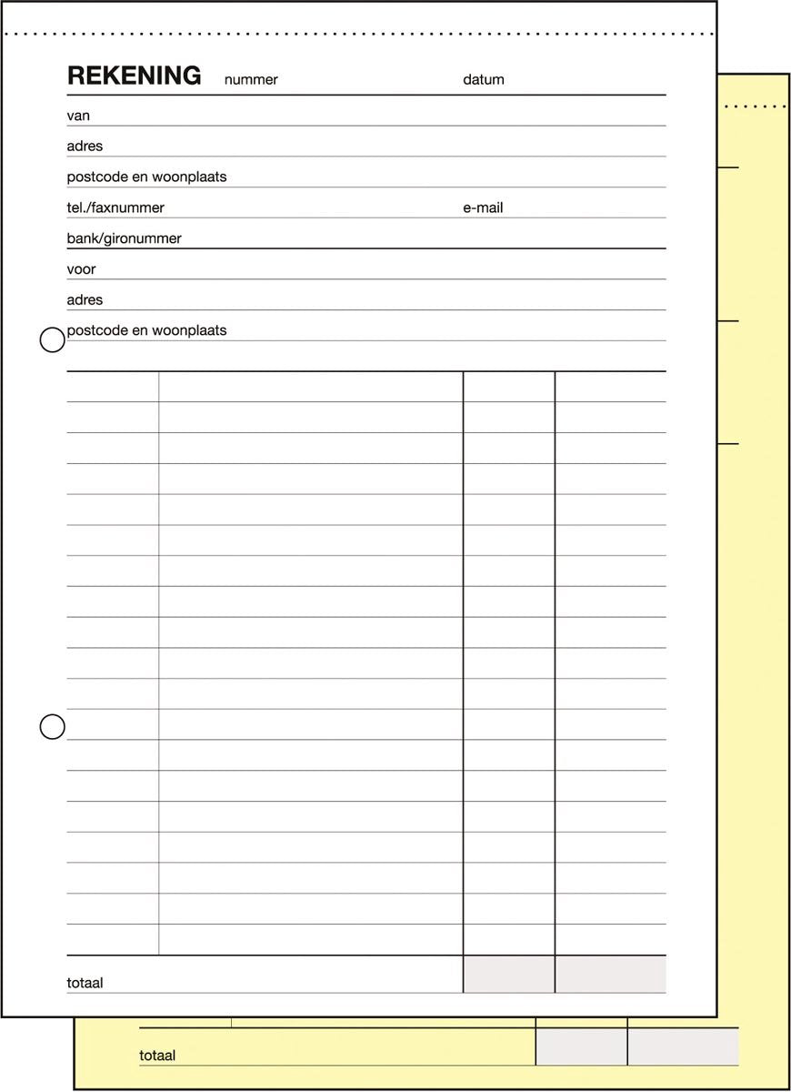Sigel Geldscheinblock A5 – Express – 2x50 Blatt – selbstdurchschreibend – SI-30265