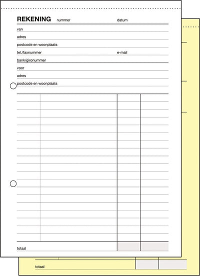 Sigel Geldscheinblock A5 – Express – 2x50 Blatt – selbstdurchschreibend – SI-30265