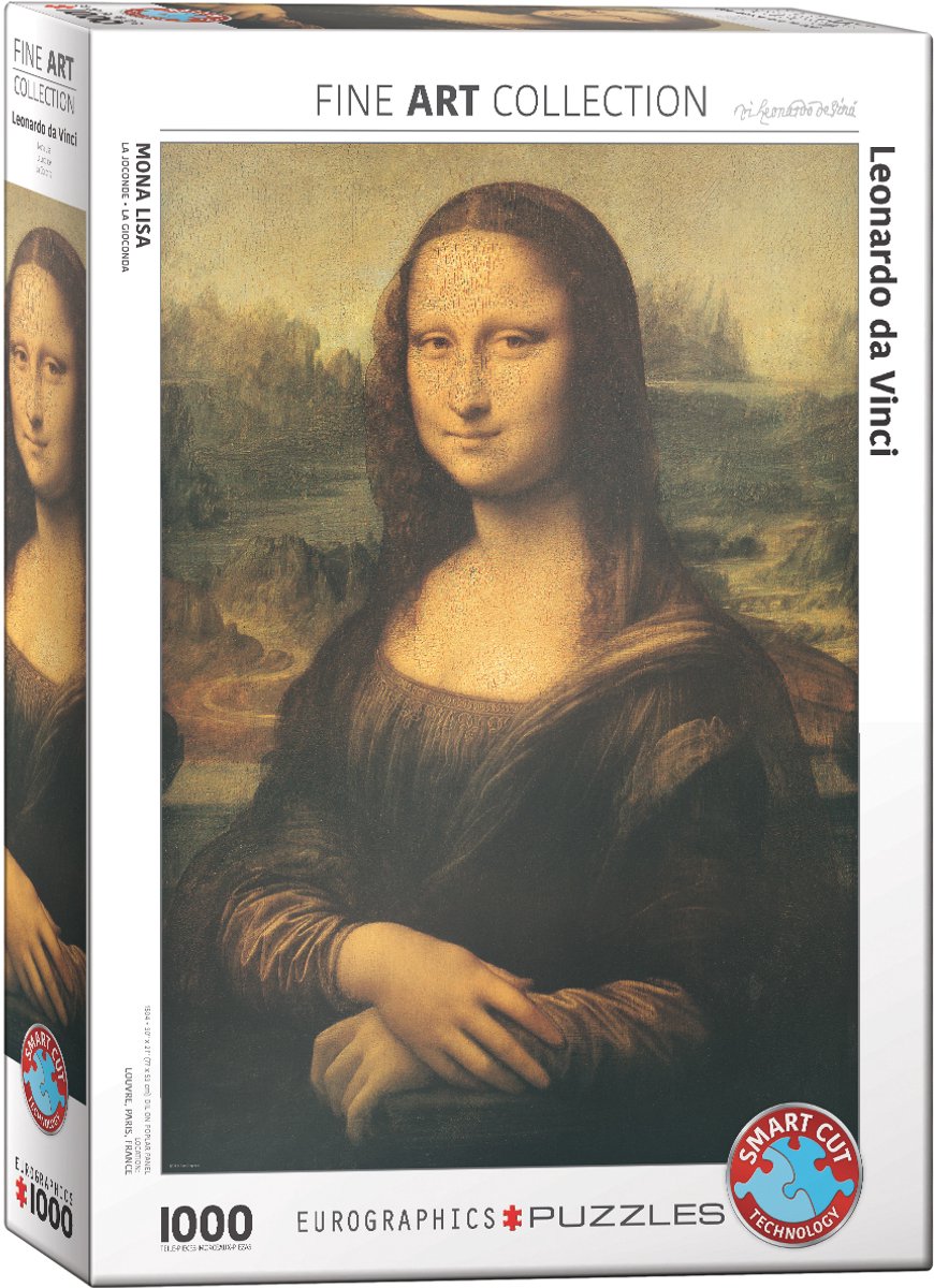 Eurographics – Mona Lisa – Leonardo da Vinci – 1000 Teile 48 x 68 cm (B x H) – Kunstpuzzle