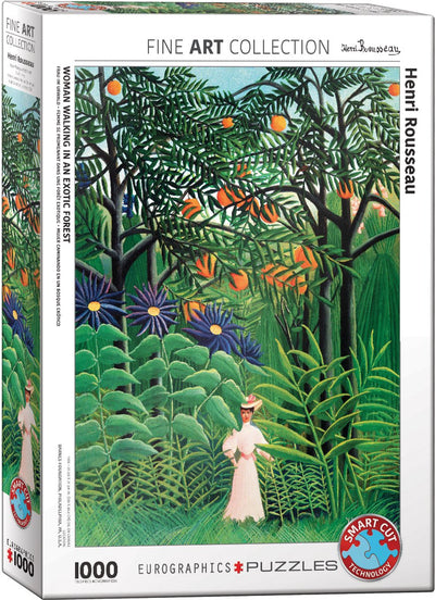 Eurographics – Frau in einem exotischen Wald [femme dans une foraêt exotische] – Henri Rousseau – 1000 Teile 48×68 cm (B×H) – Kunstpuzzle