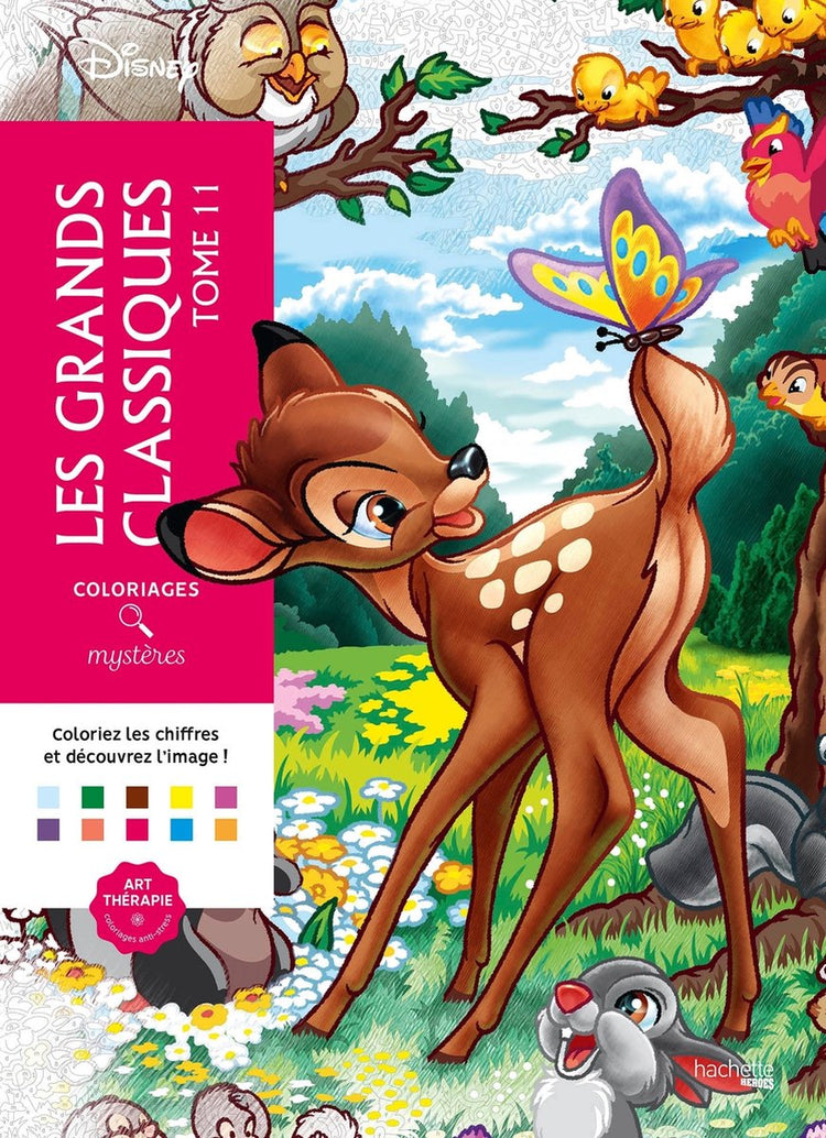 Hachette Heroes Disney Coloriages Mystères Les Grands Classiques Band 11 – Malbuch „Malen nach Zahlen“ für Erwachsene