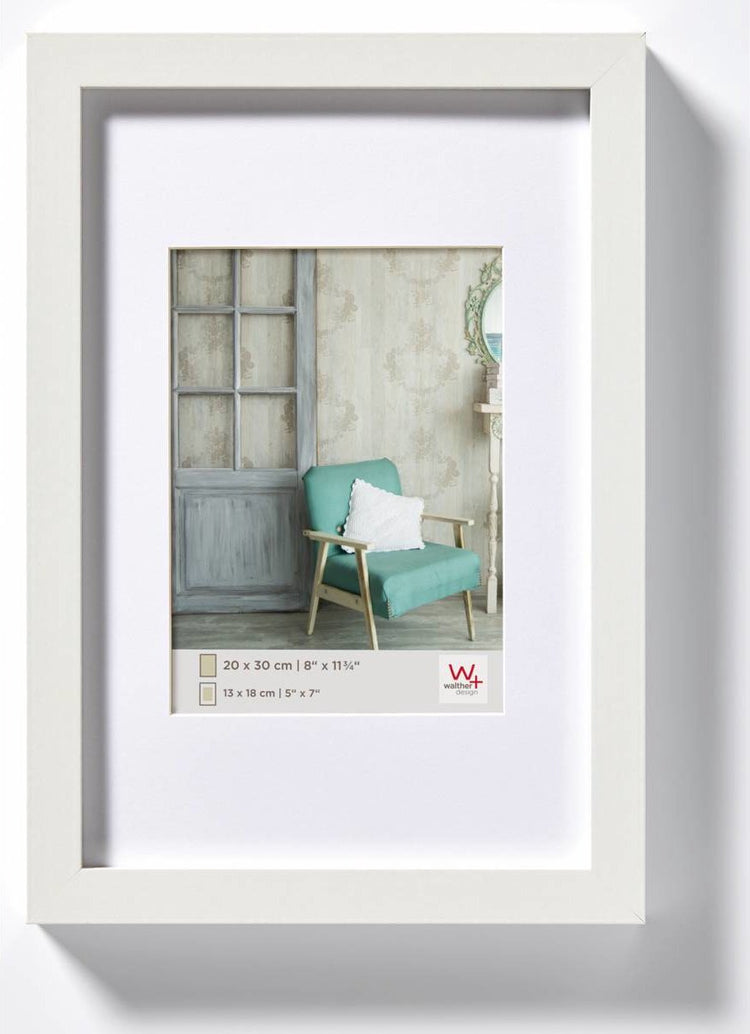 Walther Stockholm - MDF-Holzrahmen - Fotogröße 30x45 cm - Weiß