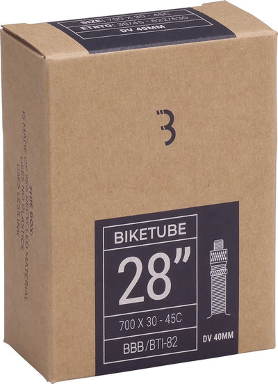 Bbb Cycling – Schlauch Citybike 28 Zoll – Dunlop-Ventil 40 mm – passend für Reifengröße: 30 43-622 630 – Fahrradreifen – BTI-82