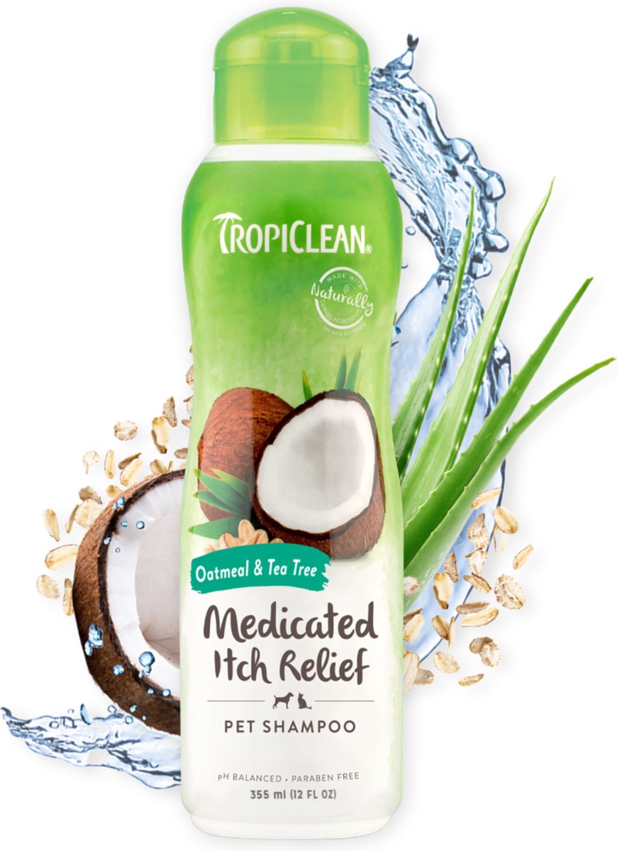 Tropiclean Haferflocken- und Teebaum-Hundeshampoo – 355 ml