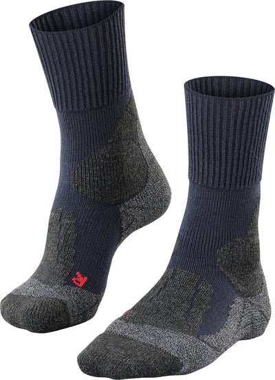 Falke TK1 Anti-Blister Wandersocken aus dickem Woll-Funktionsmaterial Damen Blau – Größe 39-40