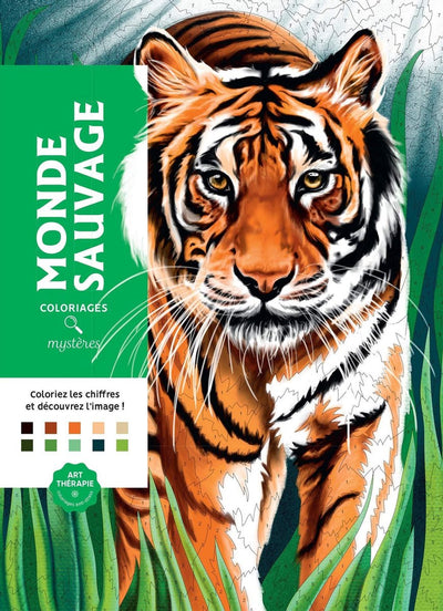 Hachette Coloriages Mystères Monde Sauvage (Kunsttherapie) Malbuch – Malbuch für Erwachsene